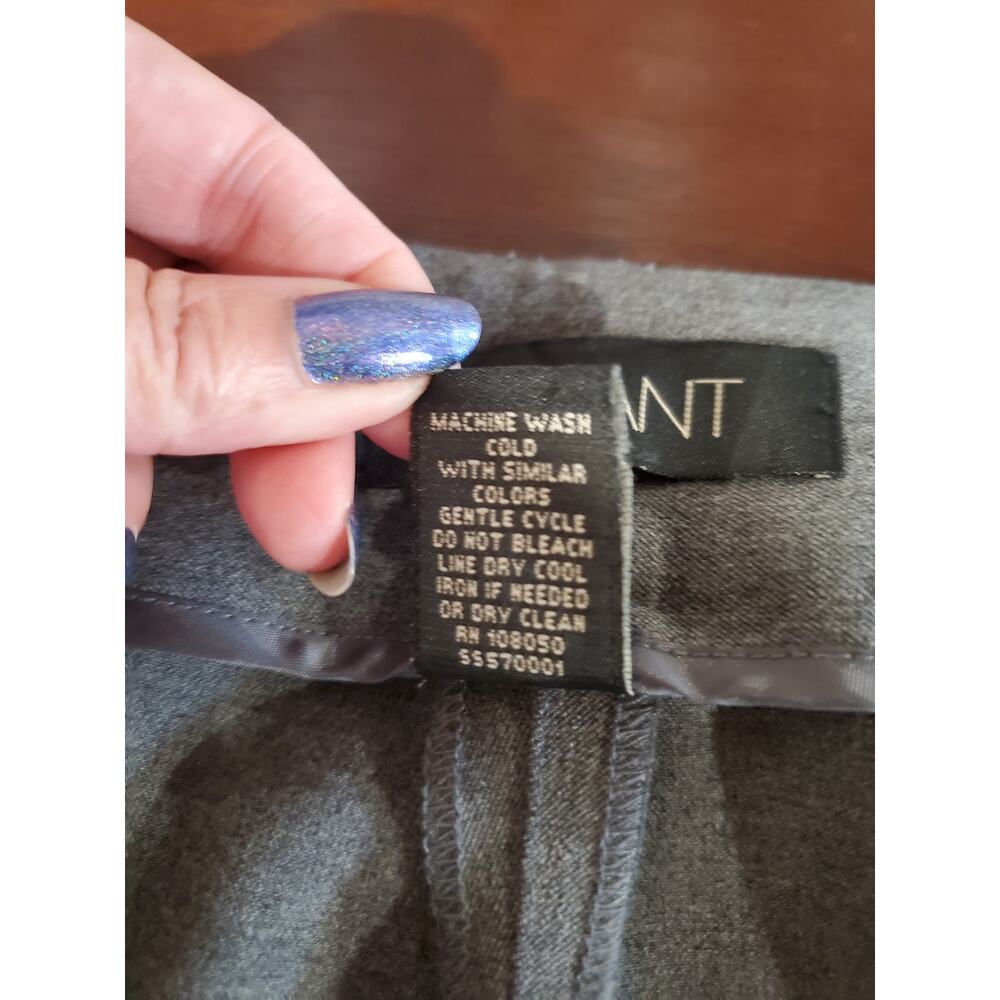 Lane Bryant Pleated Wide Leg Dress Pants Size 18 Tall Gray Career Office Work - Picture 6 of 10